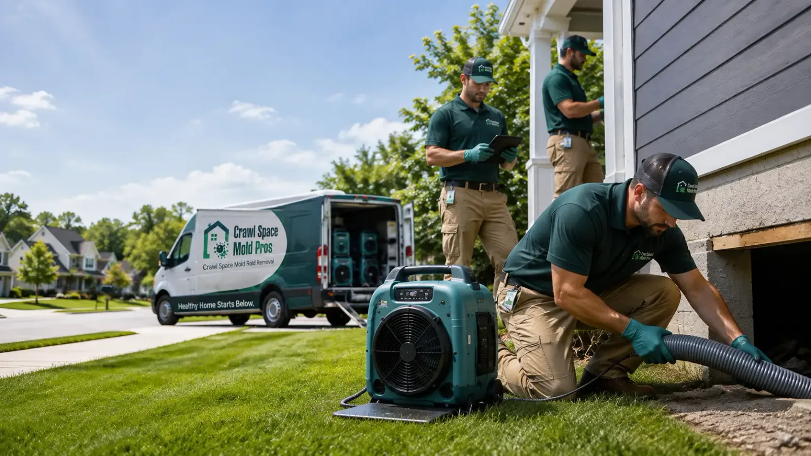 Crawl Space Mold Removal in Rock, MI